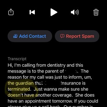 Image Dentistry - A call the day before our appt. Saying we don't have insurance - Cosmetic Dentists Near Me - Moreno Valley, California