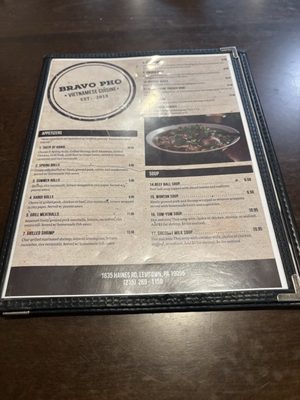 Menu photo 1 Bravo Pho Levittown, PA