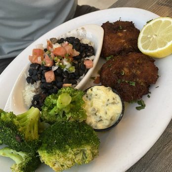 Two Georges Dockside Grille - Crab Cakes  So soft and crunchy! Perfect! - Seafood Near Me - Stuart, Florida