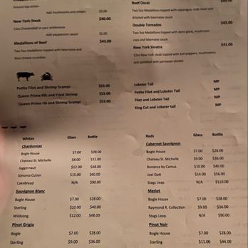 Tartan Room - Menu as of July 2025. Oops, I cropped off the prime rib prices off the top. - American Near Me - Orange, California