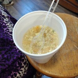 Thai Spoon - Good egg drop. Not the best but I wouldn't throw it out. The restaurant is rustic. This is a good take out place. 16. Egg Drop Soup