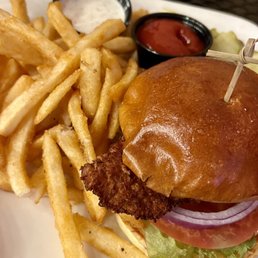 Walleye Sandwich was super crispy and meaty. Great stuff!