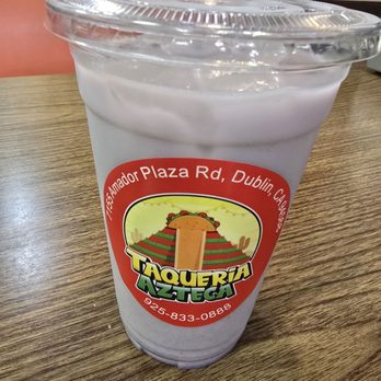 Taqueria Azteca - Horchata De Taro - Mexican Near Me - Dublin, California