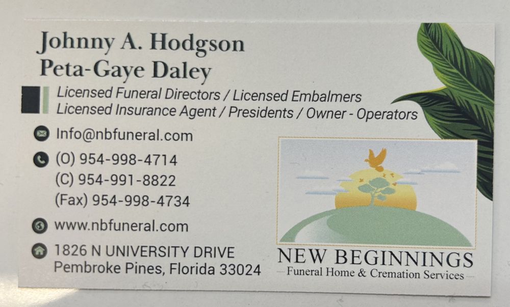 NEW BEGINNINGS FUNERAL HOME - Updated May 2026 - 23 Photos - 1826 N