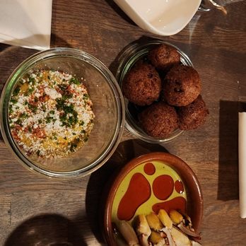 Lenoir - Hushpuppies and corndip, crab - New American Near Me - Austin, Texas