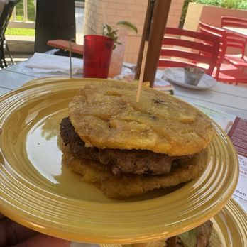 Celias Cuban Cuisine - Slider with Tostones - Cuban Near Me - Columbia, Maryland Celias Cuban Cuisine - Slider with Tostones - Cuban Near Me - Columbia, Maryland
