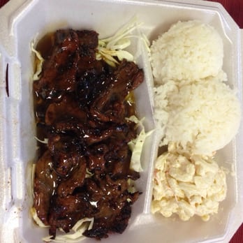 North Shore Grinds - Teri steak plate with rice and mac salad. - Hawaiian Near Me - Honolulu, Hawaii North Shore Grinds - Teri steak plate with rice and mac salad. - Hawaiian Near Me - Honolulu, Hawaii