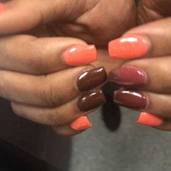NiNi Nails Salon - Uneven and thick with bent nails, instead of just using acrylic tips to help the nail. - Nail Salons Near Me - Tampa, Florida NiNi Nails Salon - Uneven and thick with bent nails, instead of just using acrylic tips to help the nail. - Nail Salons Near Me - Tampa, Florida