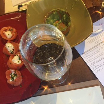 Vamos - Wine with salmon with creme fresh.. - Latin American Near Me - Melbourne, VIC