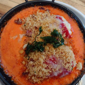 Bravas Bar de Tapas - Dungeness crab stuffed piquillo peppers - Spanish Near Me - Healdsburg, California Bravas Bar de Tapas - Dungeness crab stuffed piquillo peppers - Spanish Near Me - Healdsburg, California