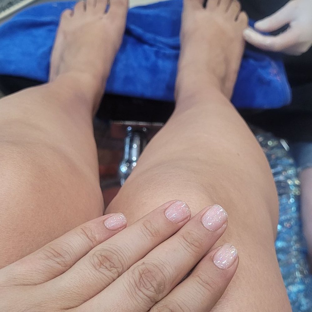 K2 Nails - Getting pampered by one of the sweet ladies in the salon. Even simple looks great! - Nail Salons Near Me - North Las Vegas, Nevada