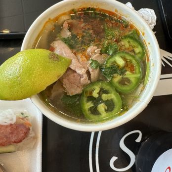 Spring Rollin’ Cottonwood - Spicy lemon grass pho with beef and udon noodles - Vietnamese Near Me - Albuquerque, New Mexico