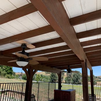 Glover Corp - Poolside patio fan install (day view) - Electricians Near Me Glover Corp - Poolside patio fan install (day view) - Electricians Near Me