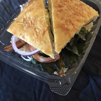 Kneaders Bakery & Cafe - Turkey on focaccia bread is huge. Delicious. - Bakeries Near Me - San Antonio, Texas