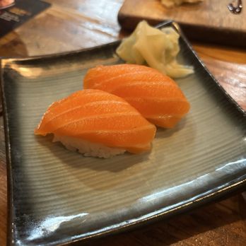 Thai Bar Shi - Salmon Nigiri - 2 pcs - Asian Fusion Near Me - Weymouth, Massachusetts Thai Bar Shi - Salmon Nigiri - 2 pcs - Asian Fusion Near Me - Weymouth, Massachusetts