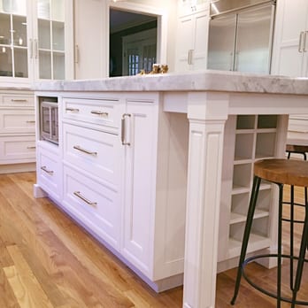 Onyx Marble & Granite - Doubled thickness look on the island - Kitchen & Bath Near Me - Framingham, Massachusetts