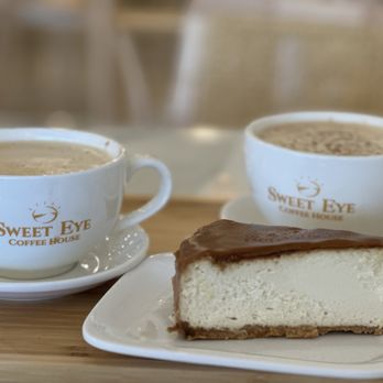 Sweet Eye Coffee - L to R: Date Cardamom latte, Biscoff cheesecake, Biscoff latte - Coffee Roasteries Near Me - Cordova, Tennessee Sweet Eye Coffee - L to R: Date Cardamom latte, Biscoff cheesecake, Biscoff latte - Coffee Roasteries Near Me - Cordova, Tennessee