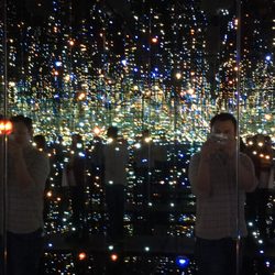 Yayoi Kusama's Infinity Mirrored Room - May 2016 - my obligatory, albeit blurry, pic :)