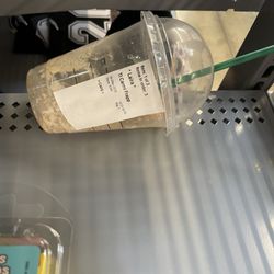 Walmart Supercenter - This Starbucks cup been here since May 4, 2024 showing they don't clean their stores up good
