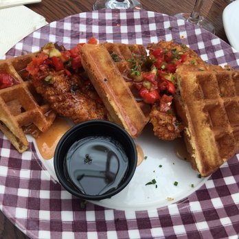 Cask & Larder - Chicken and waffles the way they should be... Sweet and spicy - Southern Near Me - Orlando, Florida Cask & Larder - Chicken and waffles the way they should be... Sweet and spicy - Southern Near Me - Orlando, Florida