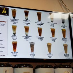 Boba menu Boba menu