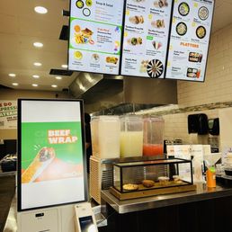 Ordering kiosk and menu Ordering kiosk and menu