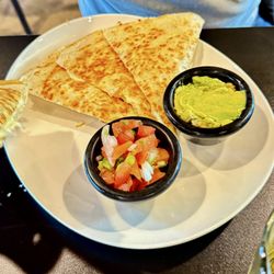 Penryn Grill - Cheese Quesadilla Cones with pico de gallo and sour cream. We added guacamole instead of sour cream
