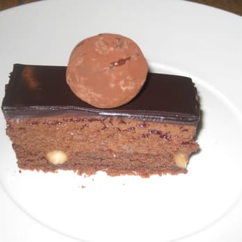 The Bull & Last - Chocolate mousse on a hazelnut brownie base with a special extra chocolate truffle on top - Bars Near Me - London, XGL