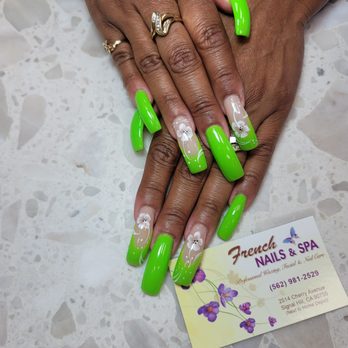 French Nails - Thank you, thank you, thank you Sandy for your beautiful work and Hannah for the designs and Christine for making it POP!! - Nail Salons Near Me - Signal Hill, California French Nails - Thank you, thank you, thank you Sandy for your beautiful work and Hannah for the designs and Christine for making it POP!! - Nail Salons Near Me - Signal Hill, California