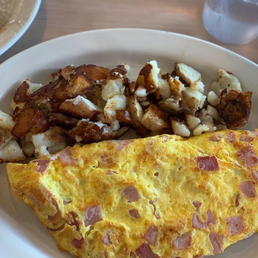 Gina's Cafe - Ham and cheese omelette with home fries. - Cafes Near Me - Clinton Township, Michigan Gina's Cafe - Ham and cheese omelette with home fries. - Cafes Near Me - Clinton Township, Michigan