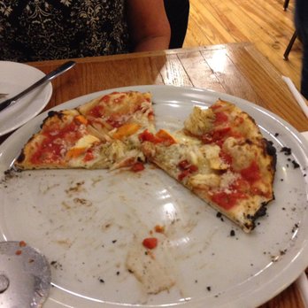 Basal Pizza - I could barely stop eating in order to stop and take a picture to post this is the mushroom pizza - Pizza Near Me - Waterloo, Iowa