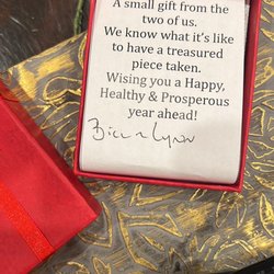 Bewitched In Salem - The kind note.