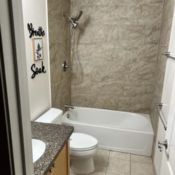 Triple R Services - Large Format Tile Shower install.