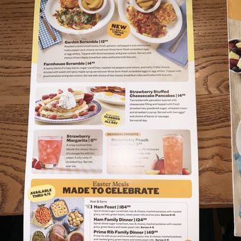 Cracker Barrel Old Country Store - Menu Breakfast and Easter Specials - Southern Near Me - Manassas, Virginia