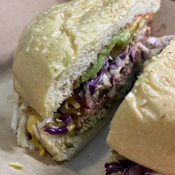 The Cocinita Miami - Mr Mitrano Burger (no portobello) - Vegan Near Me - Miami, Florida The Cocinita Miami - Mr Mitrano Burger (no portobello) - Vegan Near Me - Miami, Florida