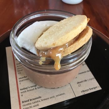 Johnston's Saltbox - Chocolate Pot De Creme - New American Near Me - San Carlos, California Johnston's Saltbox - Chocolate Pot De Creme - New American Near Me - San Carlos, California