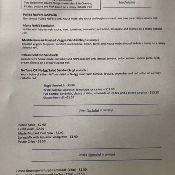 NoButcher - Menu - Delis Near Me - Las Vegas, Nevada
