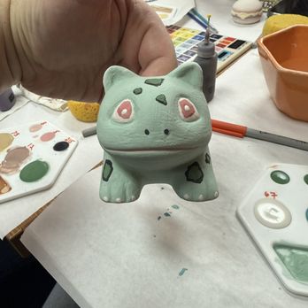Color Me Mine - Bulbasaur, duh. :) - Paint-Your-Own Pottery Near Me - Daly City, California