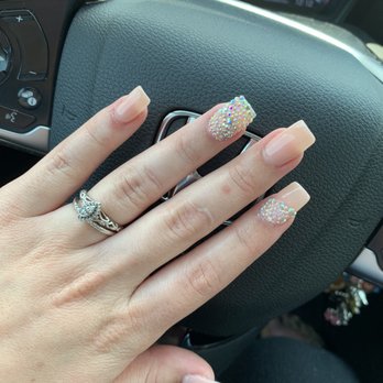 M & B Nail Studio - SNS Nails with rhinestones. - Nail Salons Near Me - Hampton, Georgia