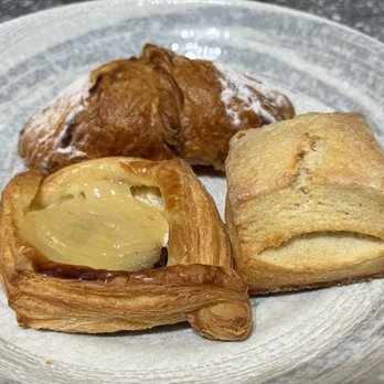 Fendu Boulangerie - fuji apple danish , pear cheese (I forget what kind), biscuit - Bakeries Near Me - Honolulu, Hawaii