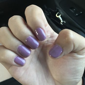 Happy Feet Nails and Spa - Gel is uneven and way too close to my cuticles...wasn't a great gel manicure. - Nail Salons Near Me - Moorestown, New Jersey