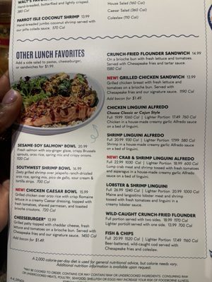 Menu photo 1 Red Lobster Conyers, GA