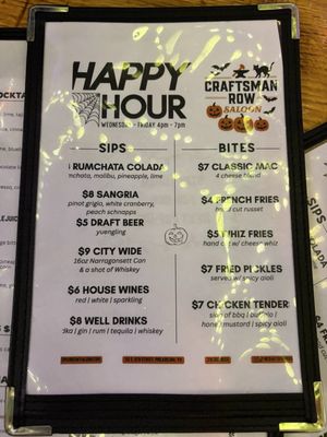 Menu photo 8 Craftsman Row Saloon Philadelphia, PA Menu photo 8 Craftsman Row Saloon Philadelphia, PA