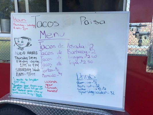 Menu photo 4 Tacos El Paisa Neosho, MO Menu photo 4 Tacos El Paisa Neosho, MO