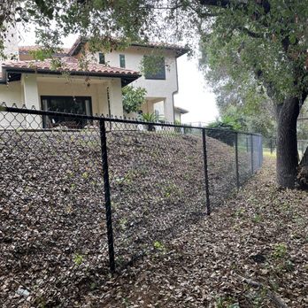FGR Pros - 200 ft, 5 ft, black chain link fence + gate install - Fences & Gates Near Me