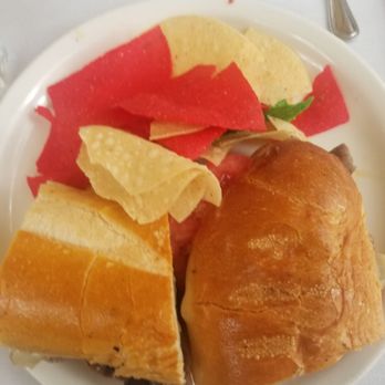 Farm Country Kitchen - Sliced Steak Sandwich with Tortilla chips - American Near Me - Riverhead, New York