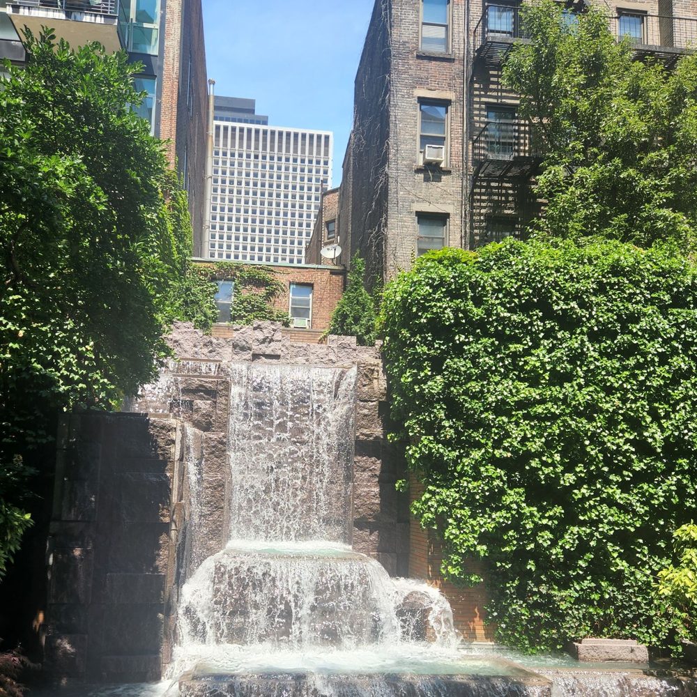 Man made waterfall in the middle of Midtown! Man made waterfall in the middle of Midtown!