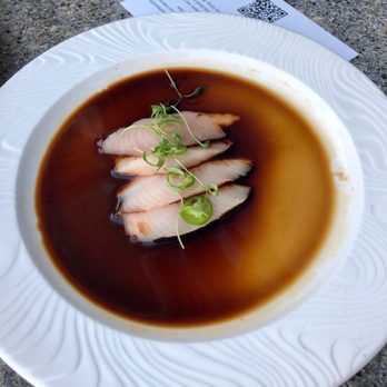 Yellowtail Japanese Restaurant & Lounge - YELLOWTAIL JALAPENO Micro Cilantro, Blood Orange Sauce - Japanese Near Me - Las Vegas, Nevada