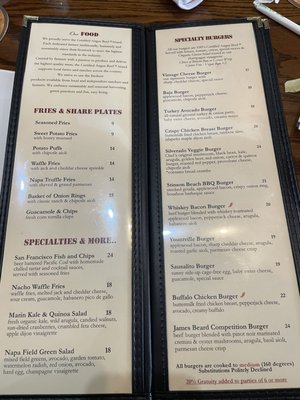 Menu photo 5 Napa Valley Burger Company Sausalito, CA Menu photo 5 Napa Valley Burger Company Sausalito, CA