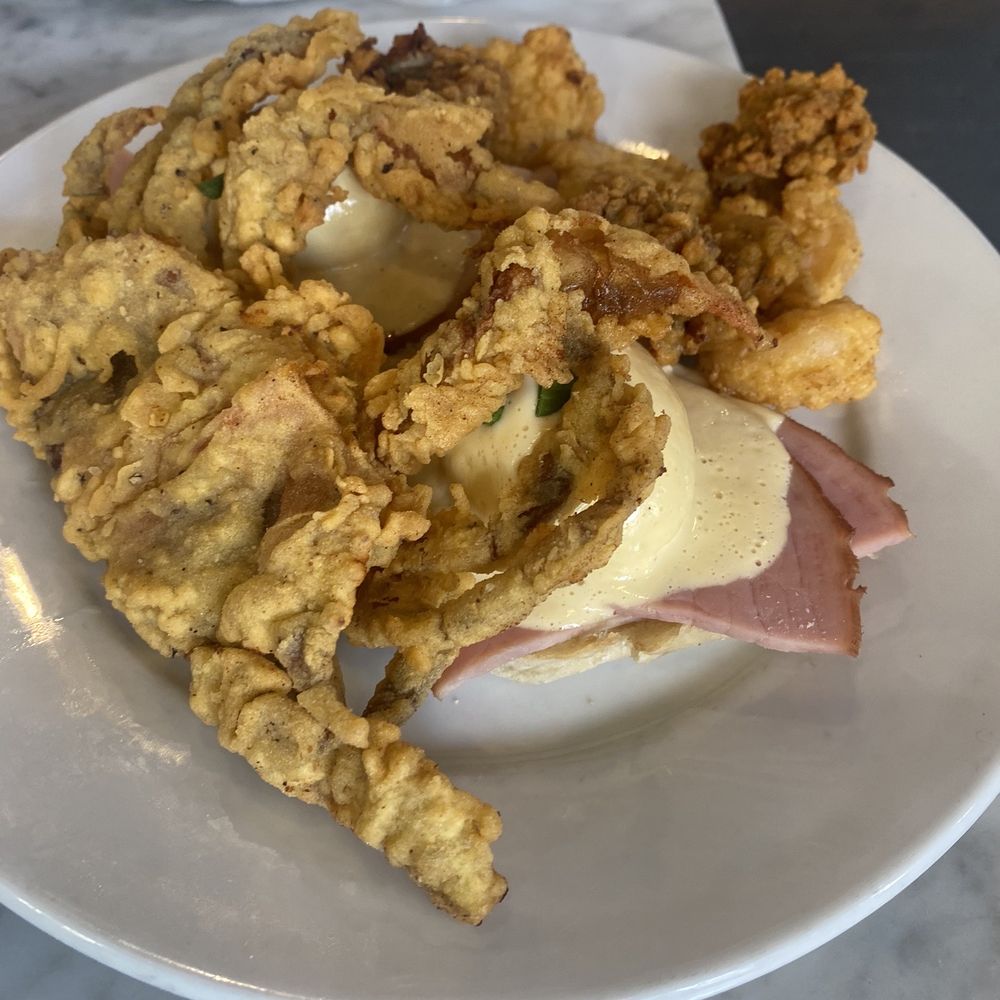 Stanley - Eggs Benedict with soft shell crab added - Breakfast & Brunch Near Me - New Orleans, Louisiana Stanley - Eggs Benedict with soft shell crab added - Breakfast & Brunch Near Me - New Orleans, Louisiana